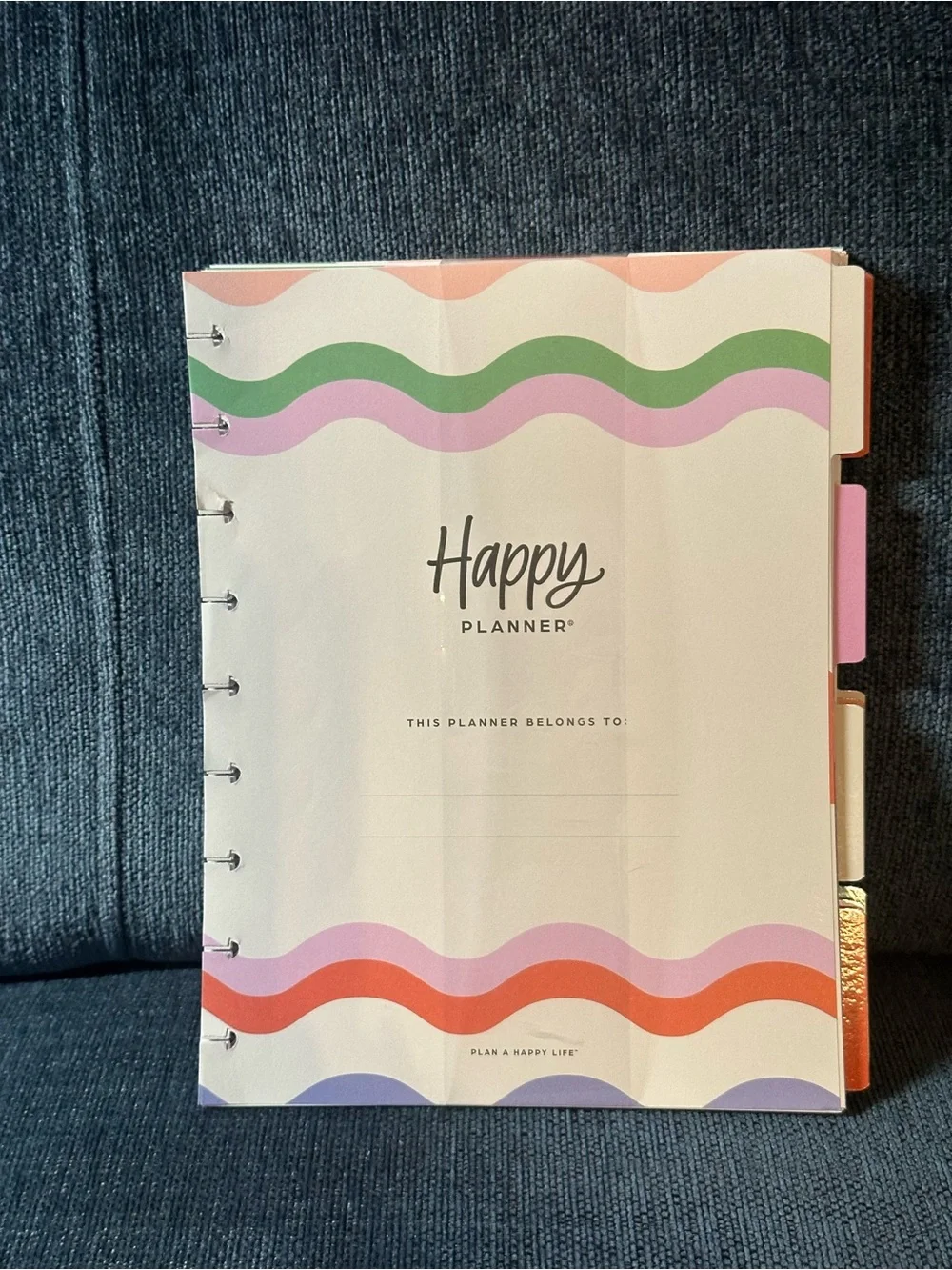 Happy Planner Pop of Positivity Classic Undated Vertical Layout Planner